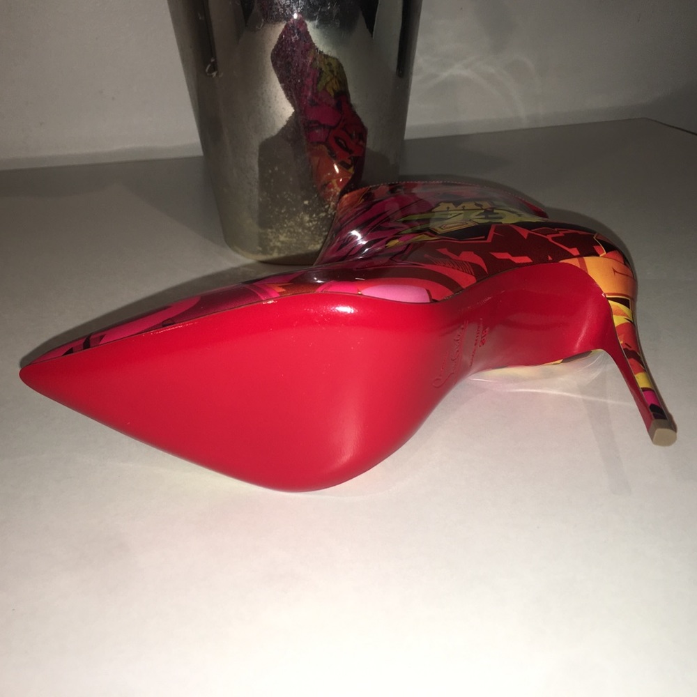Christian Louboutin So Kate Patent Metrograf Boots - Picture 8 of 8